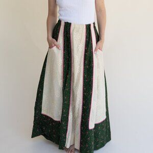 VINTAGE Handmade Floral Skirt